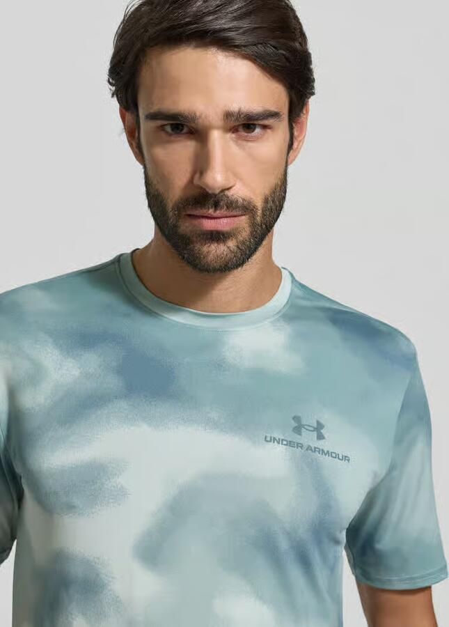 Under Armour T-shirt in all-over look met logo - Foto 2