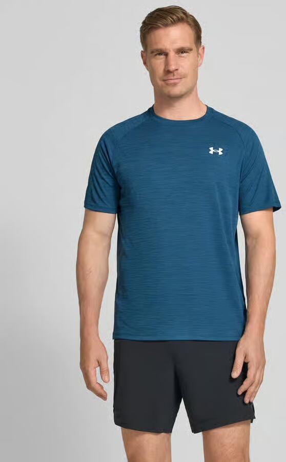 Under Armour t-shirt met labelprint model 'Tech' - Foto 3