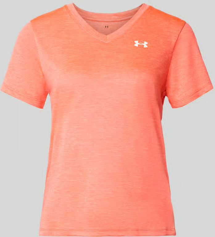 Under Armour T-shirt met V-hals en logo