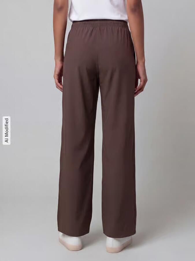 Under Armour wide leg broek van sweatstof met logoprint - Foto 2