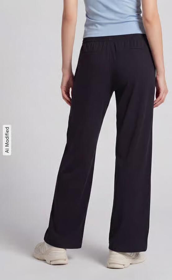 Under Armour wide leg broek van sweatstof met logoprint - Foto 3