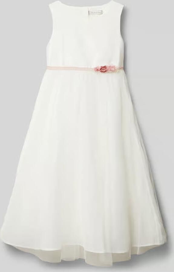 Une Hautre Couture Jurk met bloe applicatie