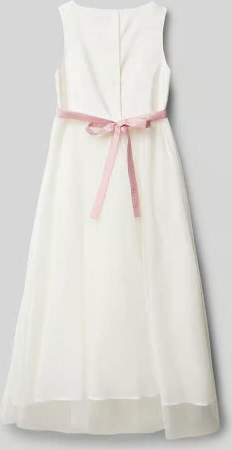 Une Hautre Couture Jurk met bloe applicatie