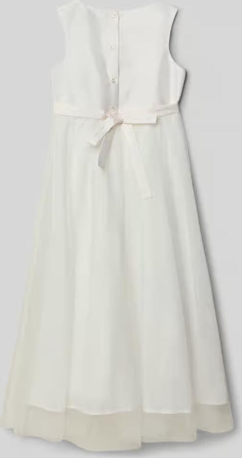 Une Hautre Couture Jurk met florale garnering