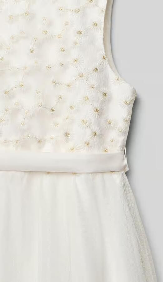 Une Hautre Couture jurk met bloe detail
