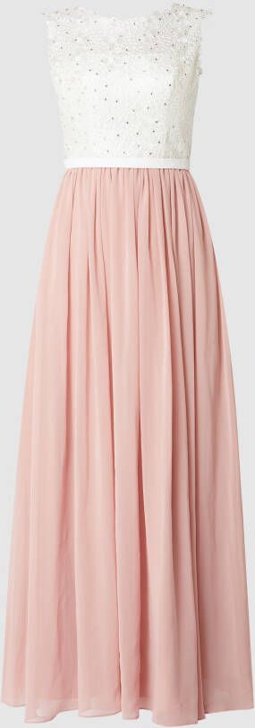 Unique Avondjurk van chiffon en mesh