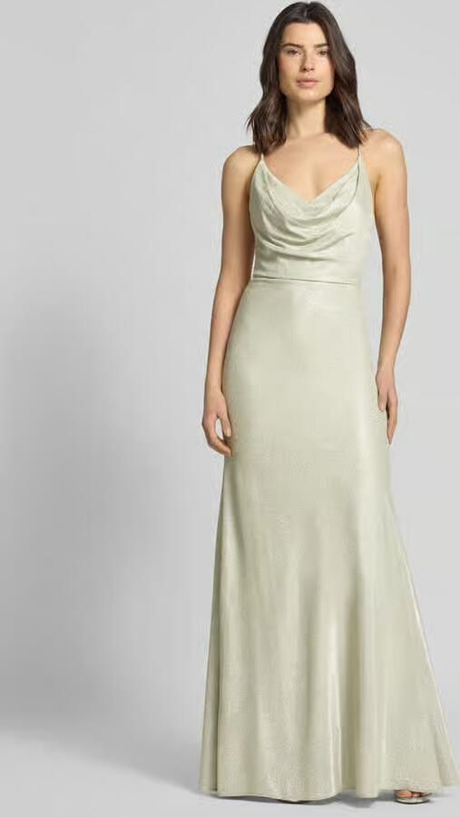 Unique Slim fit avondjurk in glitterlook - Foto 3