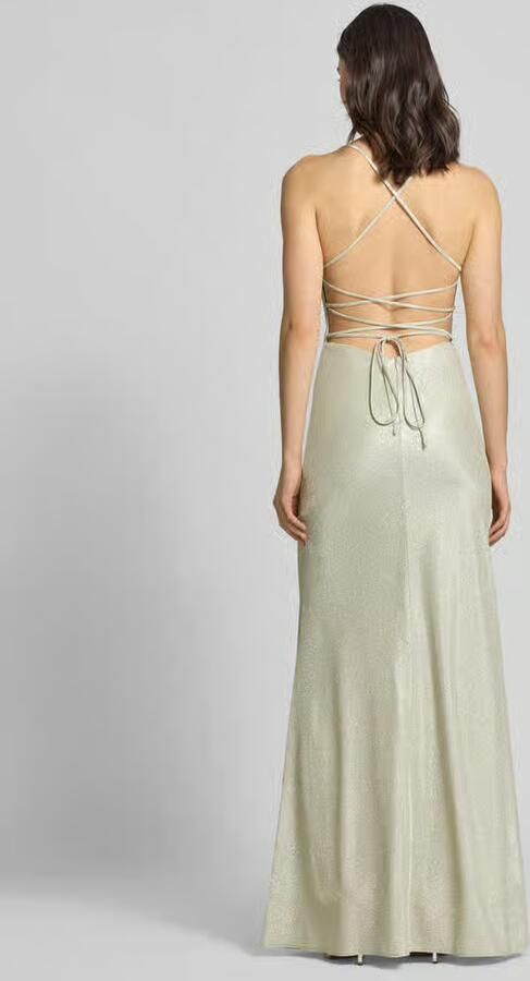 Unique Slim fit avondjurk in glitterlook - Foto 4