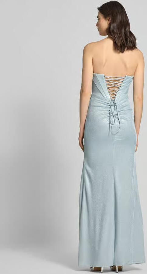 Unique Slim fit avondjurk in glitterlook - Foto 3