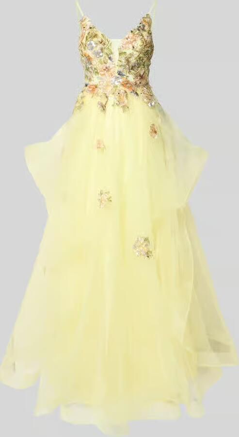 Unique Avondjurk van tule met Stitchings en pailletten - Foto 2