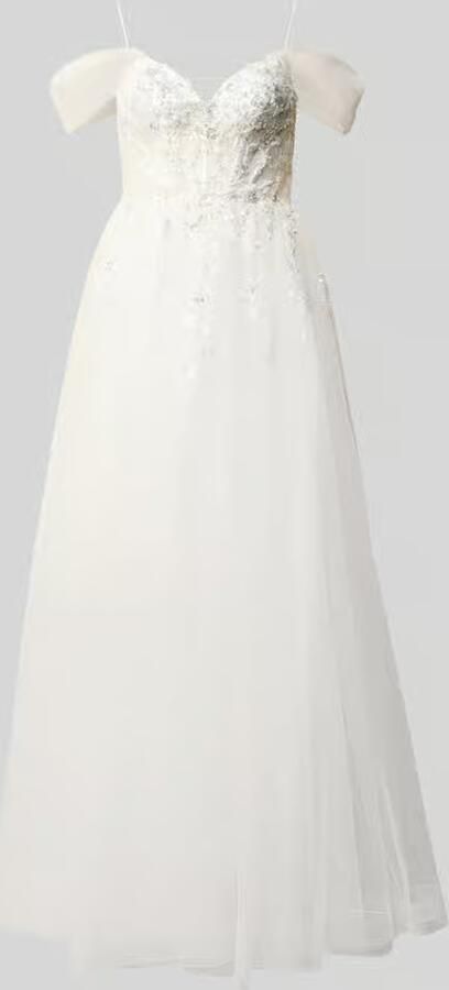 Unique Bruidsjurk met florale stitching - Foto 3