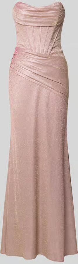 Unique Maxi-jurk in off-shoulder-look met draperieën - Foto 2