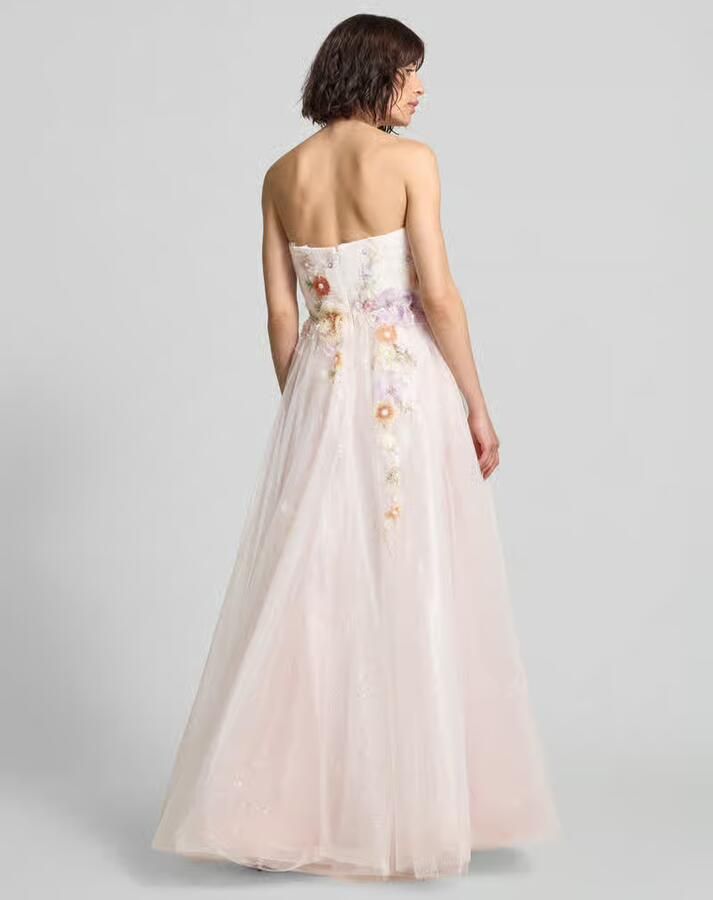 Unique Maxi-jurk in off-shoulder-look met parels en pailletten - Foto 2