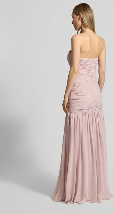 Unique Maxi-jurk in off-shoulder-look met rimpelingen - Foto 3