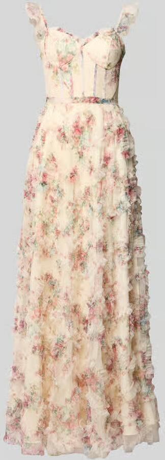 Unique maxi-jurk met ruches in laagjeslook - Foto 2