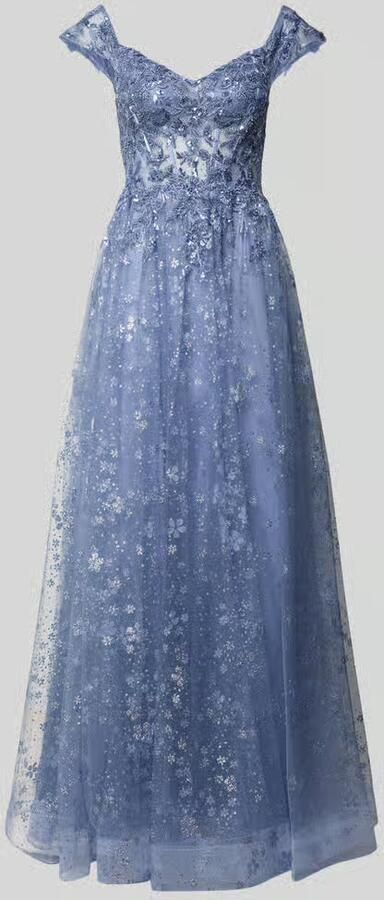 Unique maxi-jurk met stitchings en pailletten - Foto 2