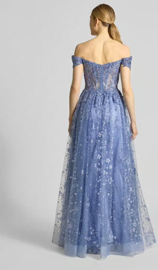 Unique maxi-jurk met stitchings en pailletten - Foto 3