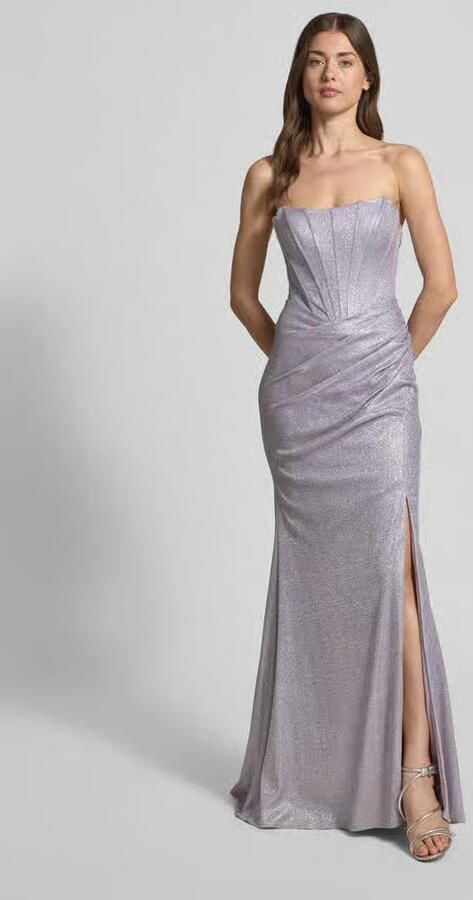 Unique maxi-jurk met vetersluiting in off-shoulder-look - Foto 3