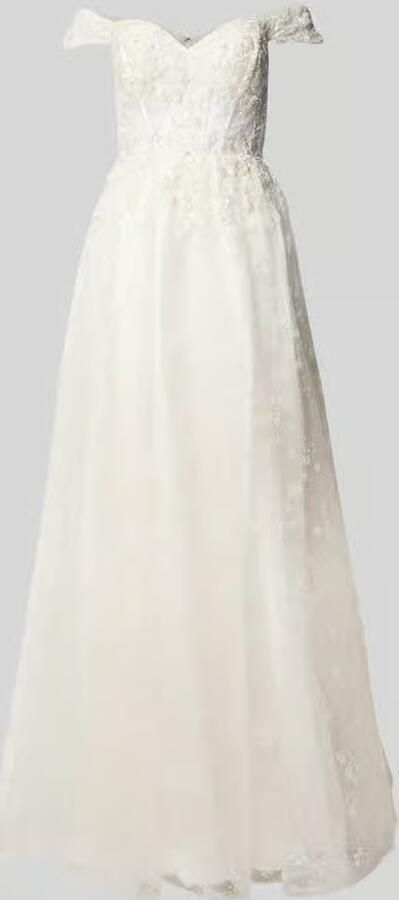 Unique Off shoulder-bruidsjurk met pailletten - Foto 6