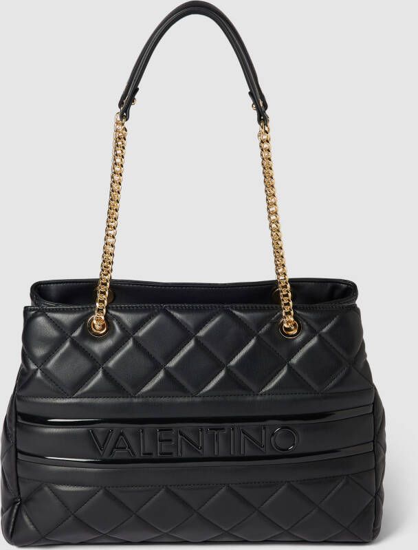Valentino by Mario Valentino Gewatteerde Shopper met Ritssluiting en Logo Detail Black Dames - Foto 3