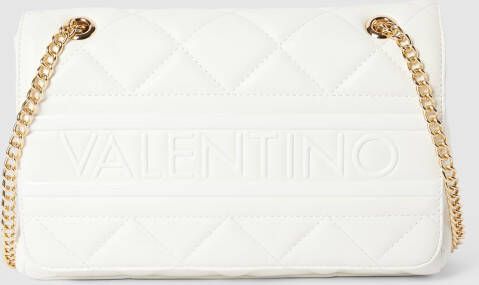 Valentino by Mario Valentino Witte en Gouden Flap Tas White Dames
