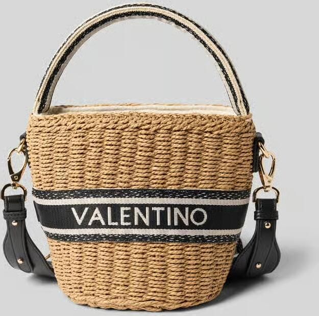 Valentino Bags raffia handtas Boho naturel zwart - Foto 5