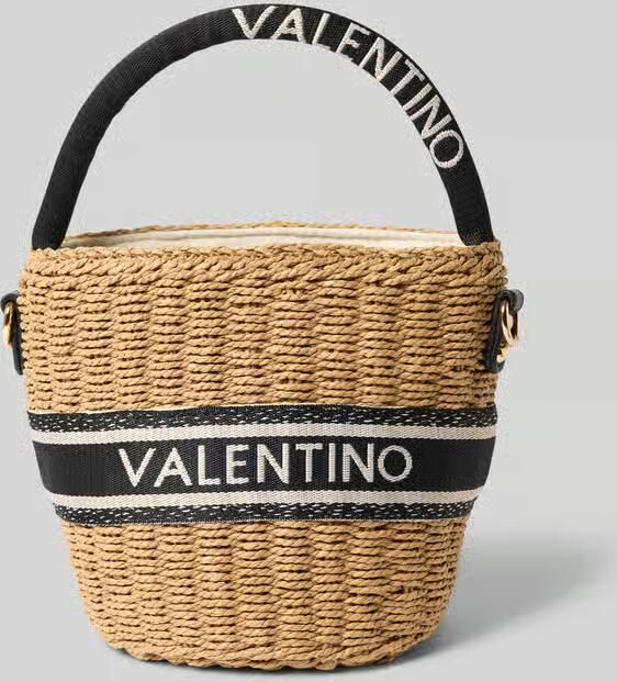 Valentino Bags raffia handtas Boho naturel zwart - Foto 6