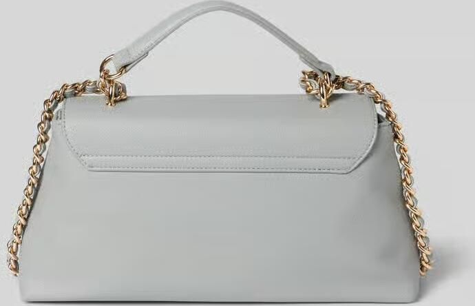 Valentino by Mario Valentino Grijze Ketting Crossbody Tas met Interne Zak en Telefoonvakken Gray Dames