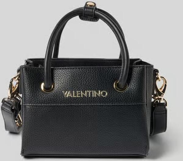 Valentino by Mario Valentino Zwarte polyethyleen handtas met meerdere compartimenten Black Dames