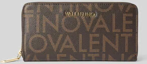 VALENTINO BAGS Portemonnee met all-over labelprint model 'REGINA'