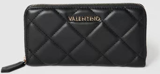 Valentino by Mario Valentino Zwarte Portemonnee met Rits en Contrasterende Details Black Dames - Foto 3
