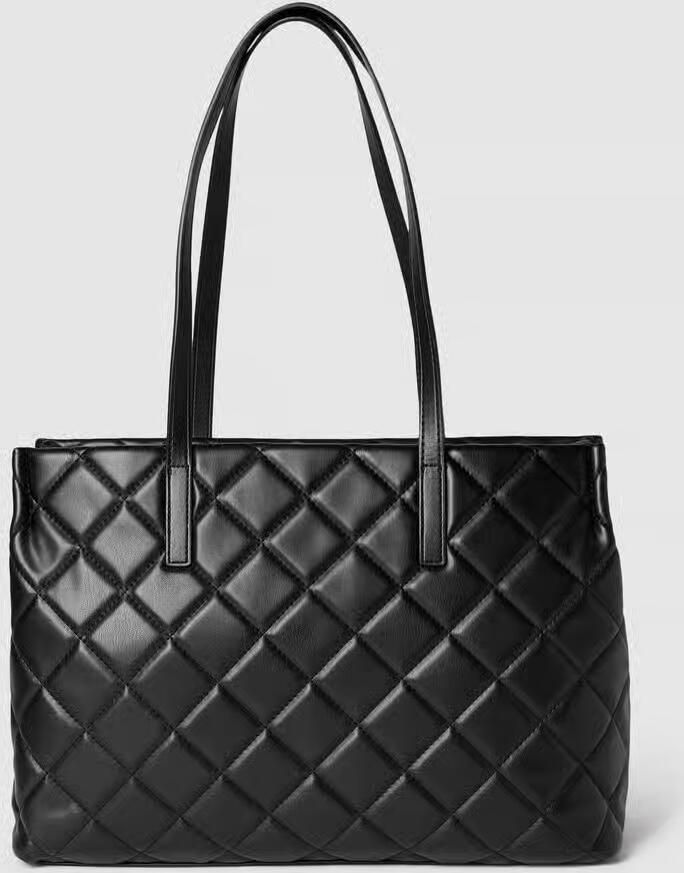 Valentino by Mario Valentino Zwarte polyethyleen schoudertas met rits Black Dames