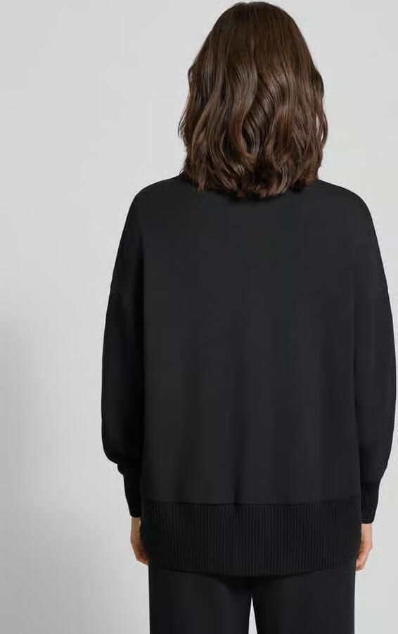 Varley Sweatshirt van viscosemix met opstaande kraag model 'barker'