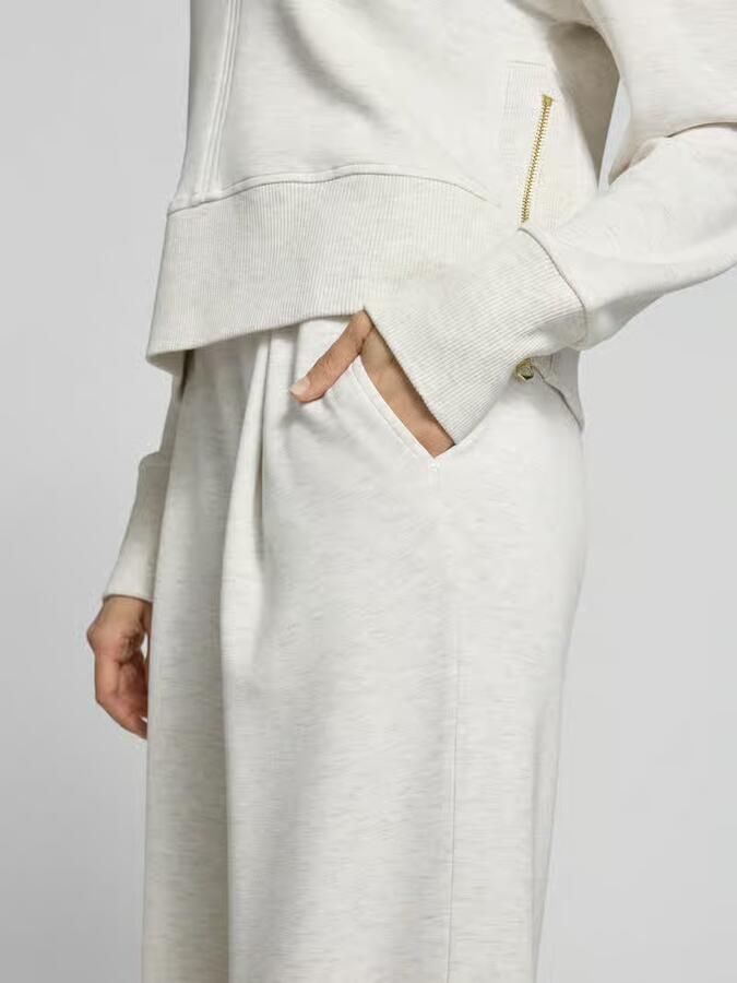 Varley Wide leg broek van Viscosemix met elastische band
