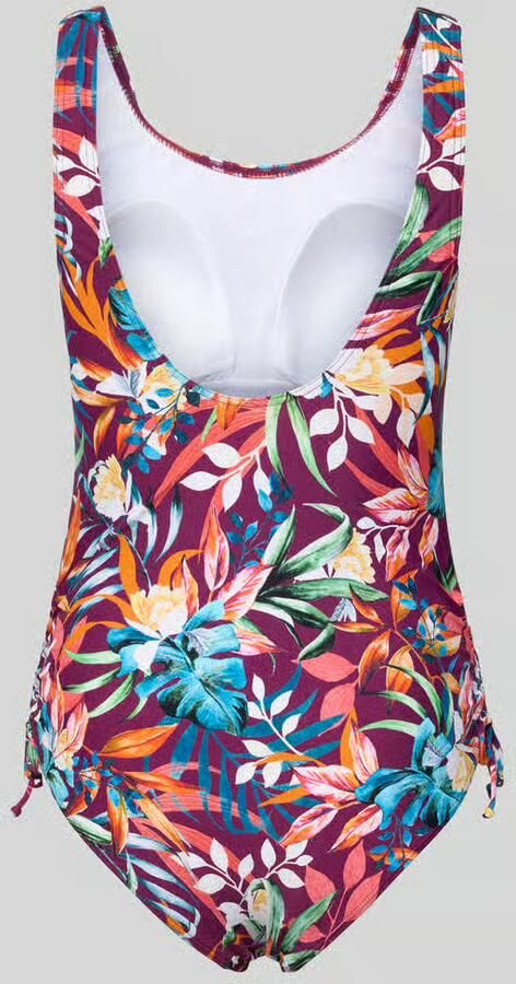 VENICE BEACH slim fit badpak met plooien model 'Cadu'