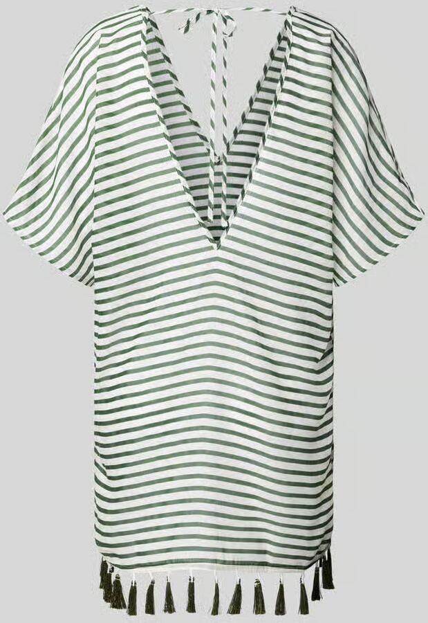 VENICE BEACH Tuniek met V-hals en pompons