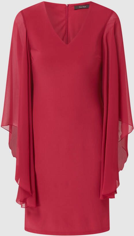 Vera Mont Cocktailjurk met vleermuismouwen van chiffon