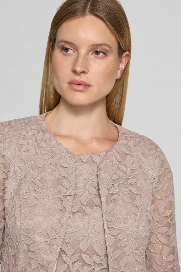 Vera Mont Blazer met kant en 3 4-mouw
