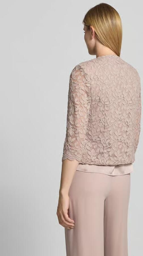 Vera Mont Blazer met kant en 3 4-mouw