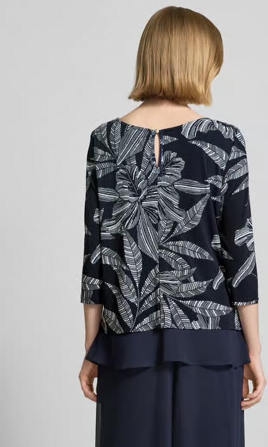 Vera Mont Blouseshirt met druppelvormige hals aan de achterkant