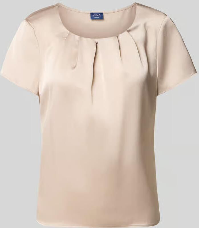 Vera Mont Blouseshirt met ronde hals en plooien - Foto 2