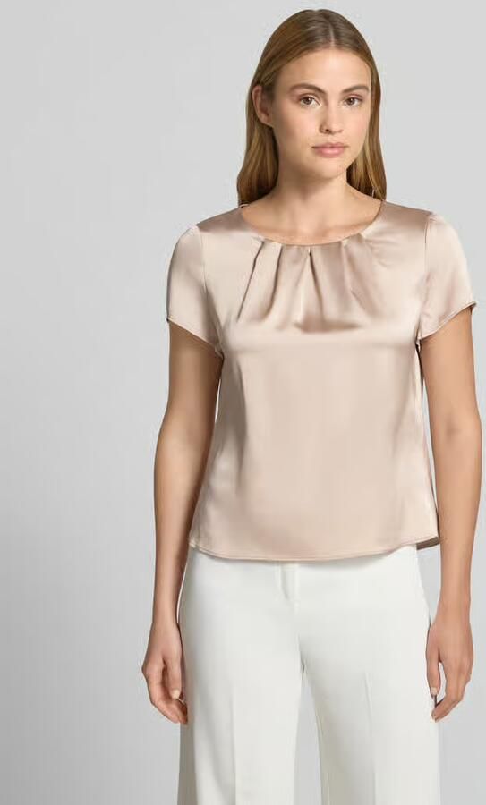 Vera Mont Blouseshirt met ronde hals en plooien - Foto 3