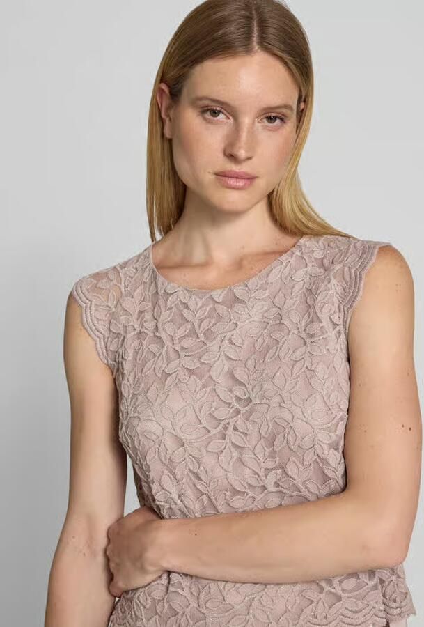 Vera Mont Blouseshirt van kant met ronde hals