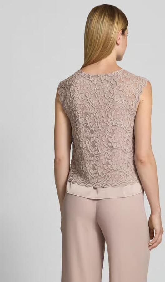 Vera Mont Blouseshirt van kant met ronde hals