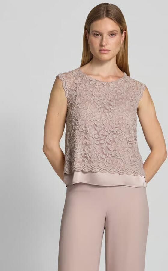 Vera Mont Blouseshirt van kant met ronde hals - Foto 4