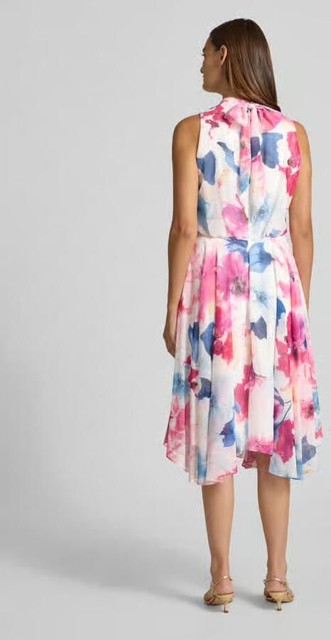 Vera Mont cocktailjurk met asymmetrische zoom - Foto 3