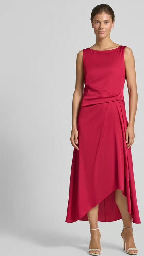 Vera Mont cocktailjurk met asymmetrische zoom - Foto 2