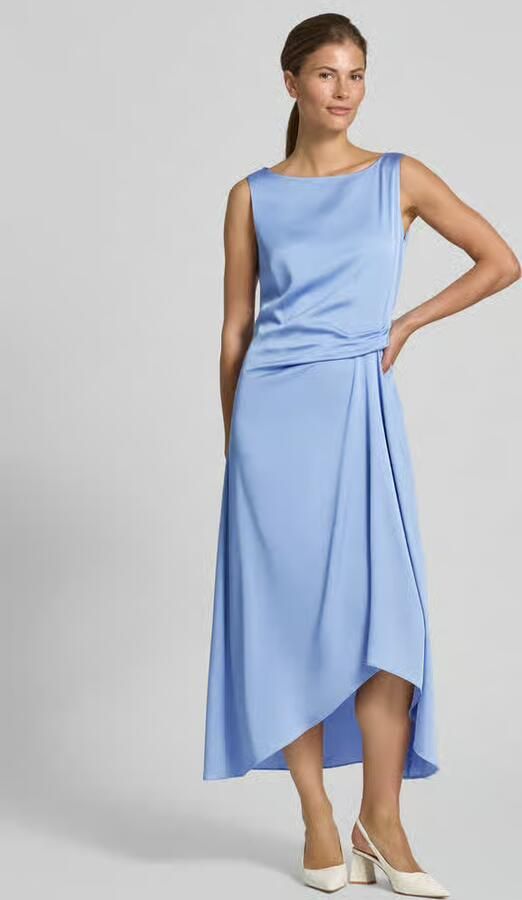 Vera Mont cocktailjurk met asymmetrische zoom - Foto 2
