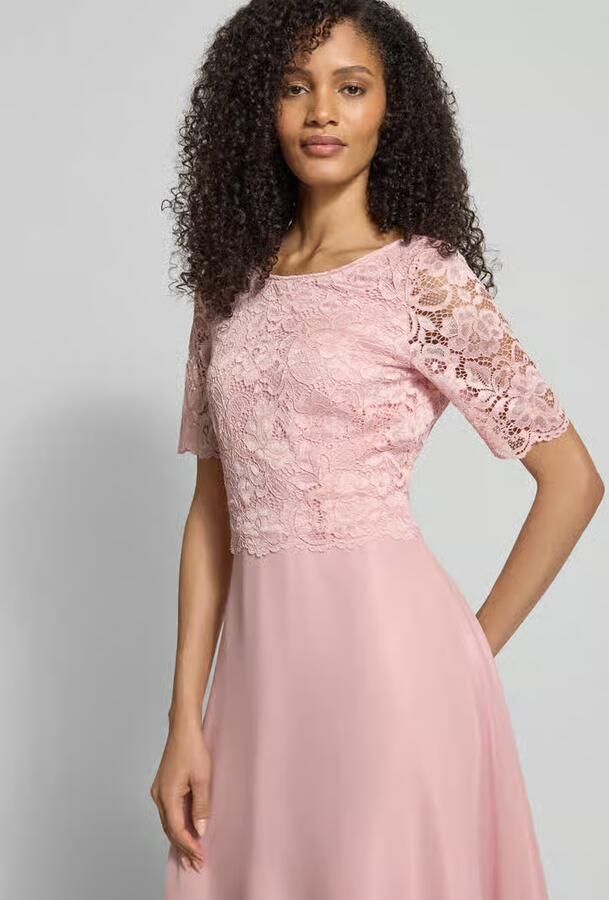 Vera Mont Cocktailjurk van kant en chiffon - Foto 2