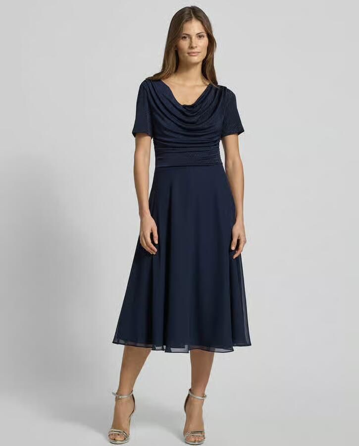 Vera Mont Glitter Cocktailjurk Blue Dames - Foto 2